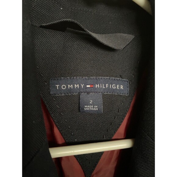 Tommy Hilfiger Blazer Womens Navy Blue Double Breasted Gold Buttons - Picture 13 of 13